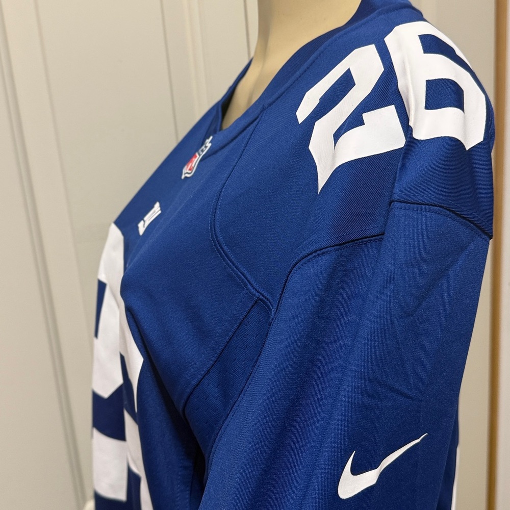 Nike Men's Royal Blue and White Jersey - Picture 5 of 11